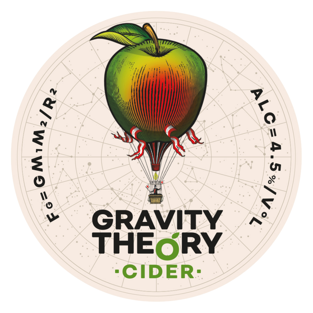 Gravity Theory Cider keg badge